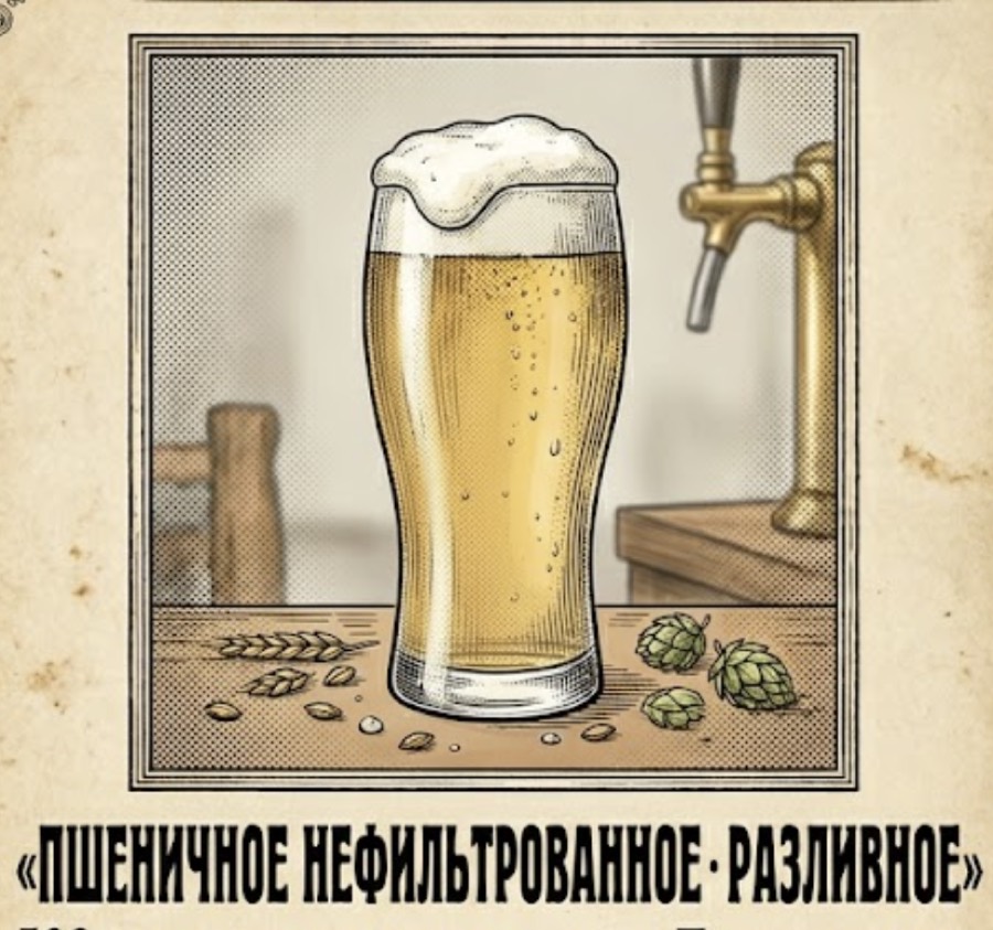 Пшеничное нефильтрованное · разливное