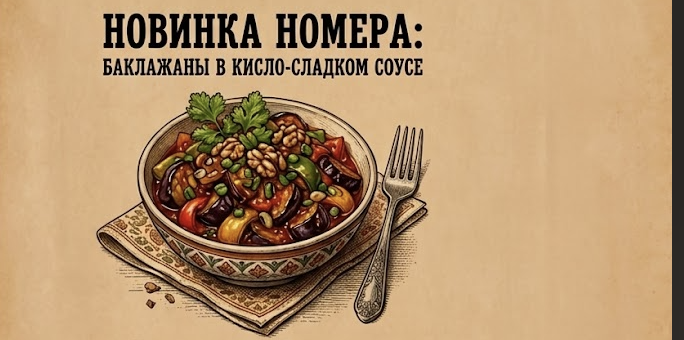 Баклажаны в кисло-сладком соусе